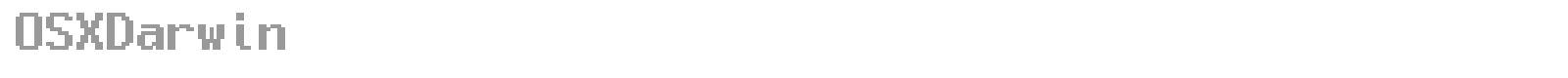 OS X Darwin font preview